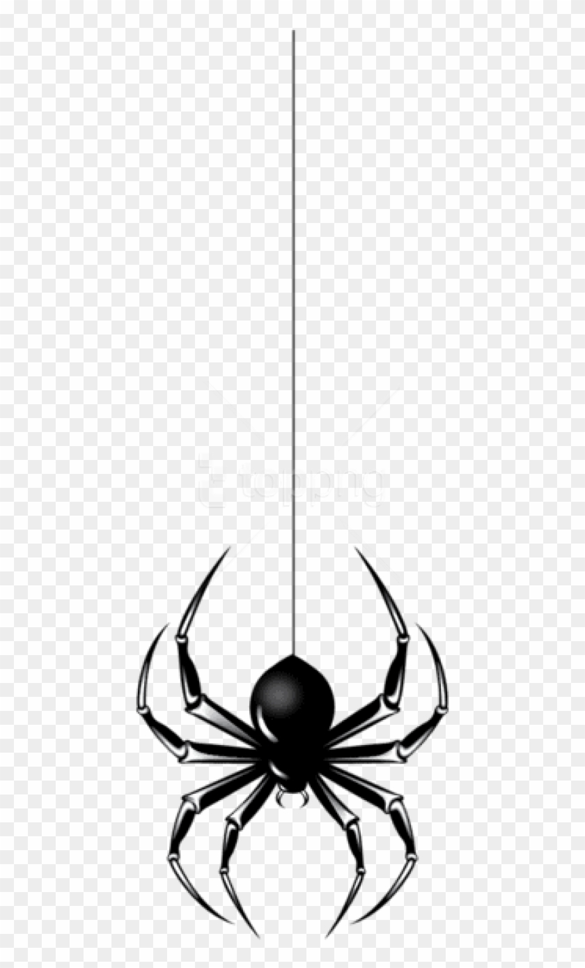 Free Png Download Halloween Black Spider Png Images - Spider Hanging Clip Art Transparent Png