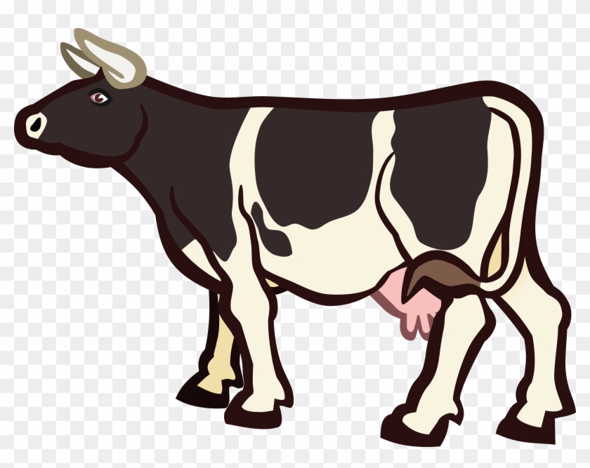 Free Clipart Of A Cow - Buffalo And Cow Clipart - Png Download