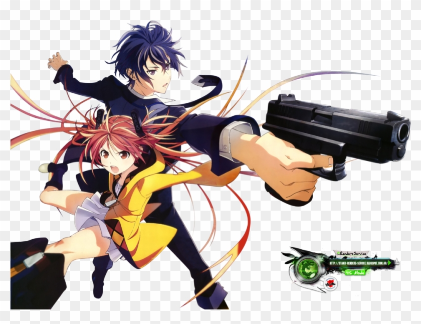 Black Bullet Png - Black Bullet Anime Png Clipart #1828992