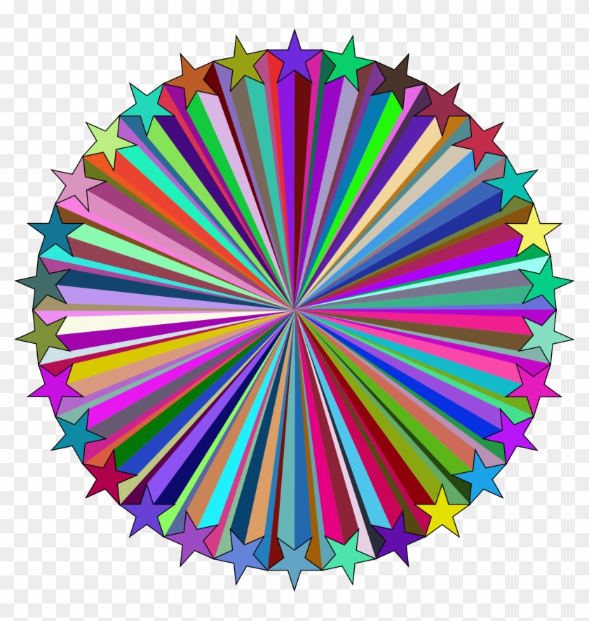 This Free Icons Png Design Of Prismatic Starburst Clipart #1829534