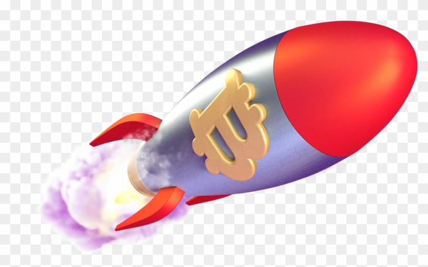 Bitcoin Rocket - Bitcoin Boost Clipart