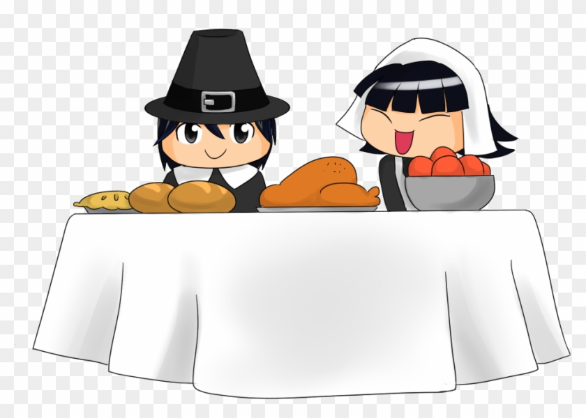 Computer Thanksgiving Clip Art - Pilgrim Cartoon Jpg - Png Download