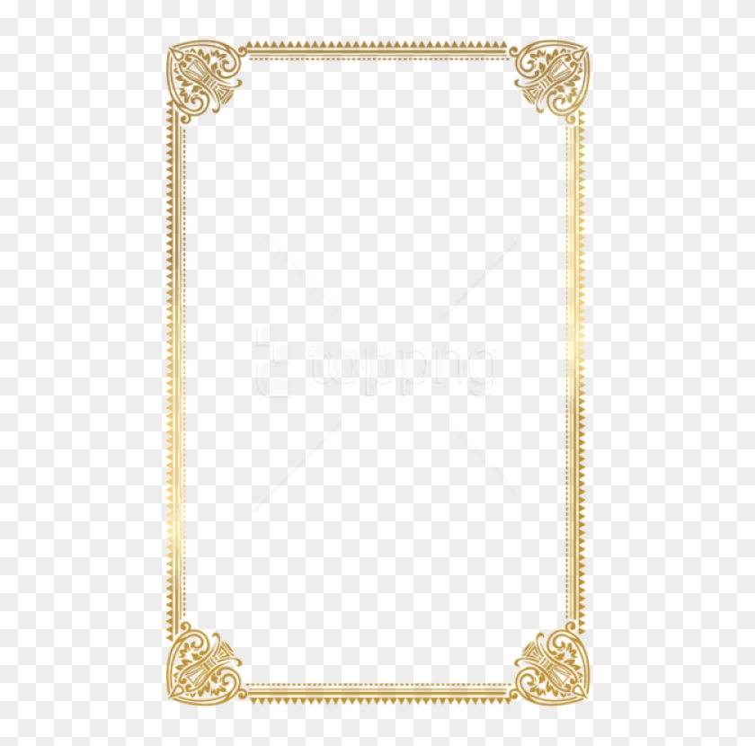 Free Png Download Border Frame Gold Deco Clipart Png - Certificate Frame Design A4 Transparent Png