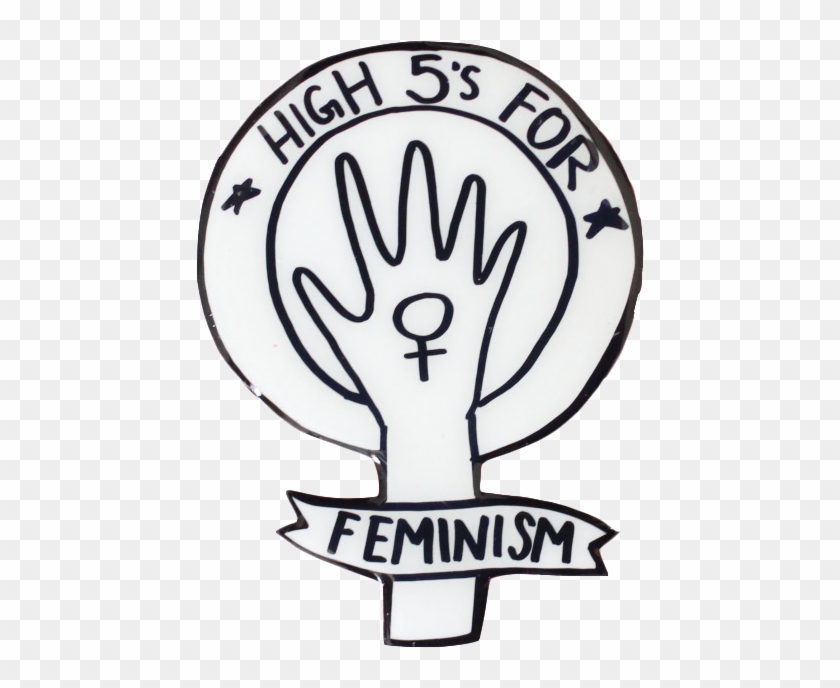 Transparent/sticker Blg Soft Grunge Blg - High 5s For Feminism Clipart