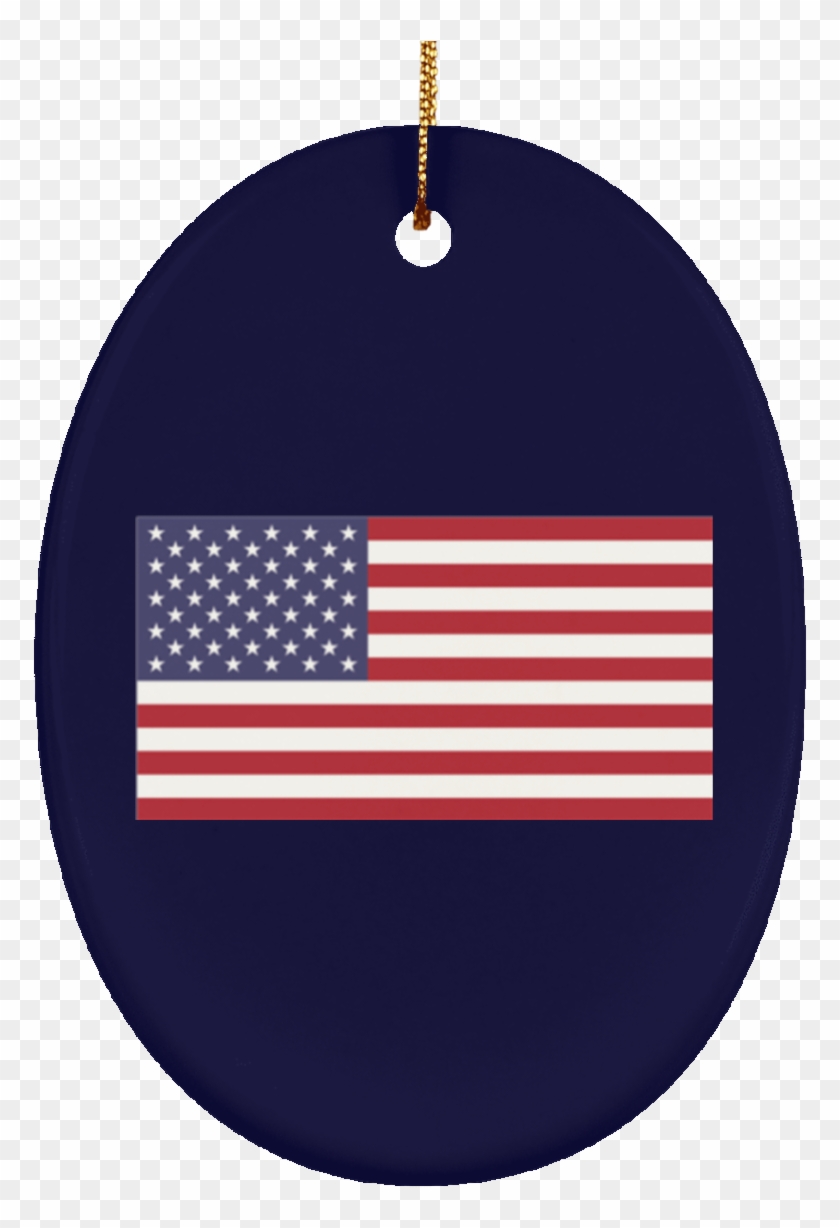 Usa Flag Ceramic Oval Ornament Clipart #1831978