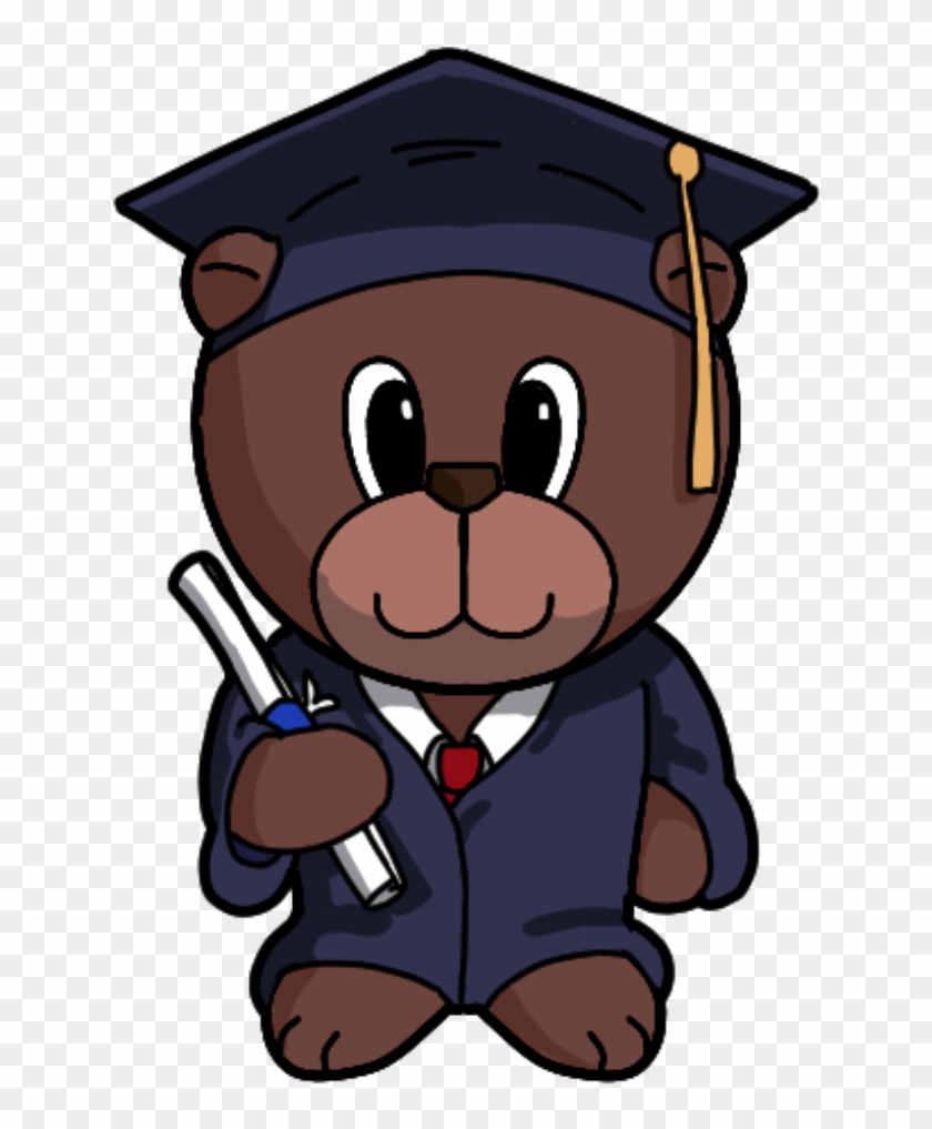Graduation Bear Png - Graduation Clip Art Bear Transparent Png #1832223