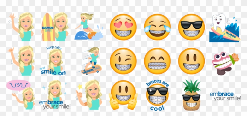 Share This Image - Emojis With Braces Clipart