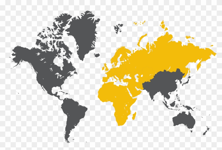 World Map Clipart Emea - Cloudflare World Map - Png Download