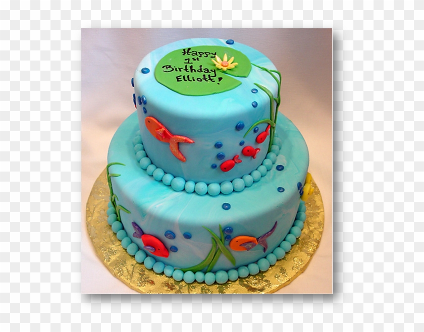 Fish Birthday Cake Clipart #1832966