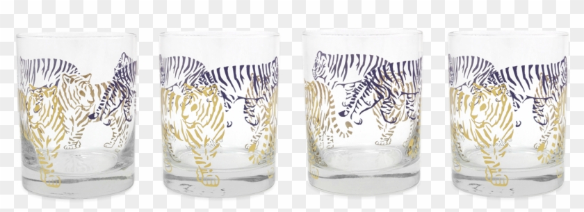 Check Out The Deal On Tiger, Tiger Purple And Gold - Pint Glass Clipart #1833279