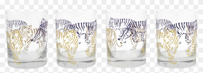 Check Out The Deal On Tiger, Tiger Purple And Gold - Pint Glass Clipart
