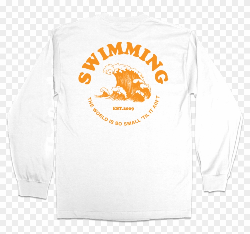 Swimming Wave Long Sleeve Clipart #1833545