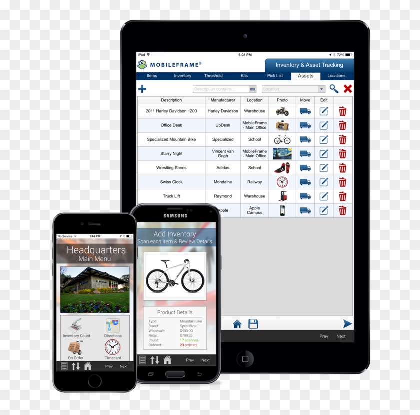 Our Inventory Management Software Is Built On The Mobileframe - Inventory System Mobile Ui Clipart