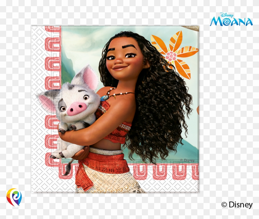 Moana Lunch Napkins - Chapéus Da Vaiana Para Festas De Aniversário Clipart #1834077