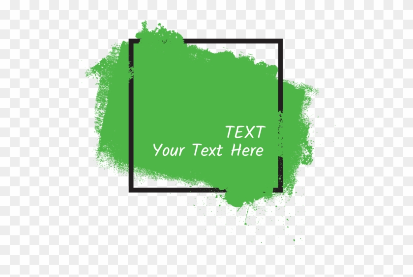 Brush Trendy Splatter - Frame Splash Png Clipart #1834250