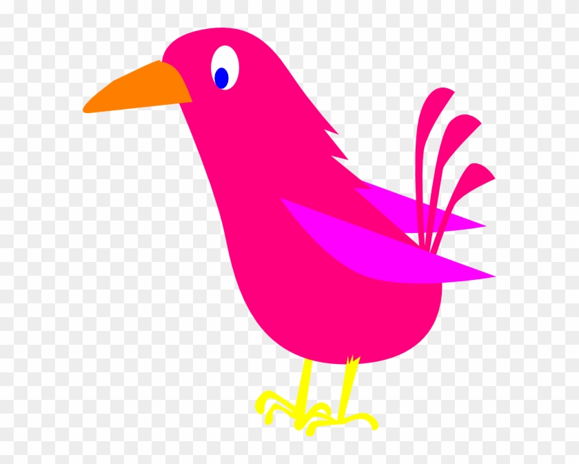Pink Bird Svg Clip Arts 600 X 593 Px - Png Download