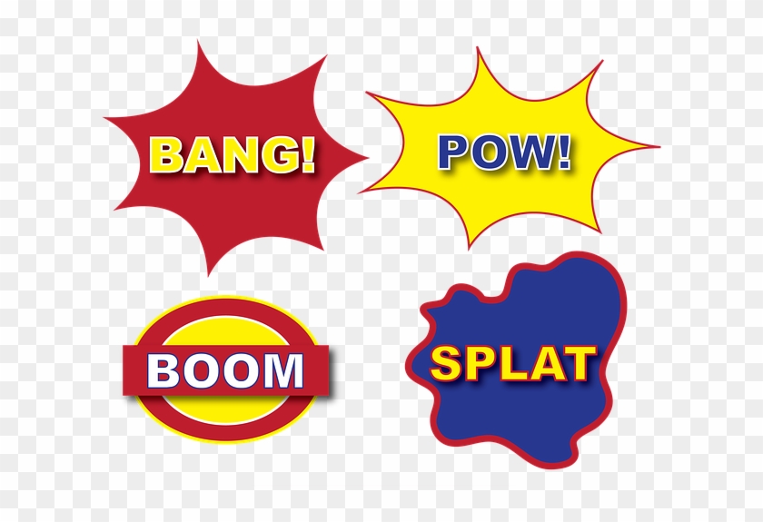 Comic Book, Superhero, Thought Bubble, Text Clipart