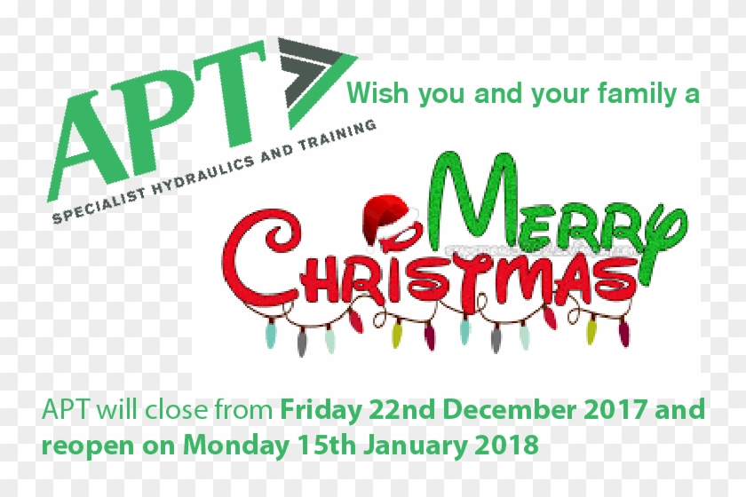 2017-2018 Merry Christmas Lights Small - Wenglor Clipart