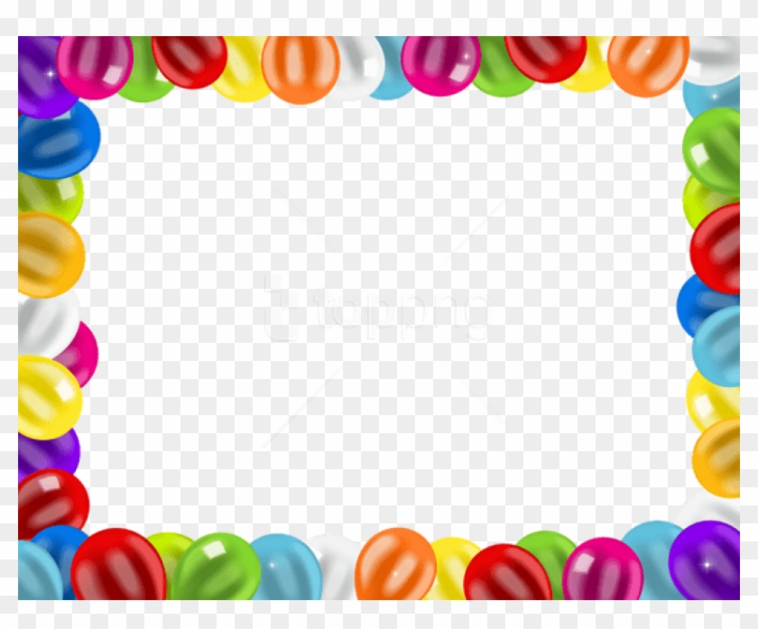 Free Png Download Border Frame With Balloons Png Png - Happy Birthday Border Png Clipart