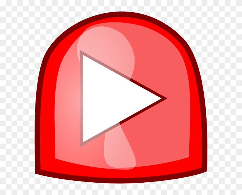 Red Play Button Svg Clip Arts 600 X 599 Px - Png Download