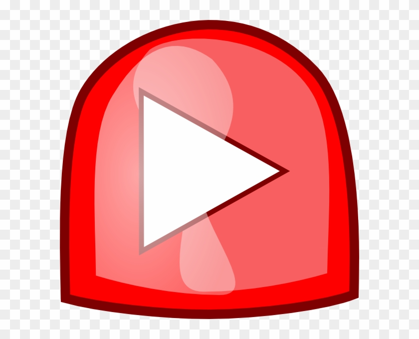 Red Play Button Svg Clip Arts 600 X 599 Px - Png Download #1836193