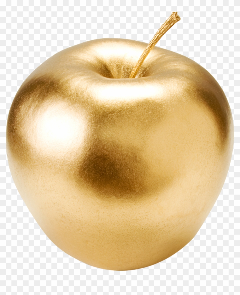 839 X 951 4 - Gold Apple Clipart Png Transparent Png