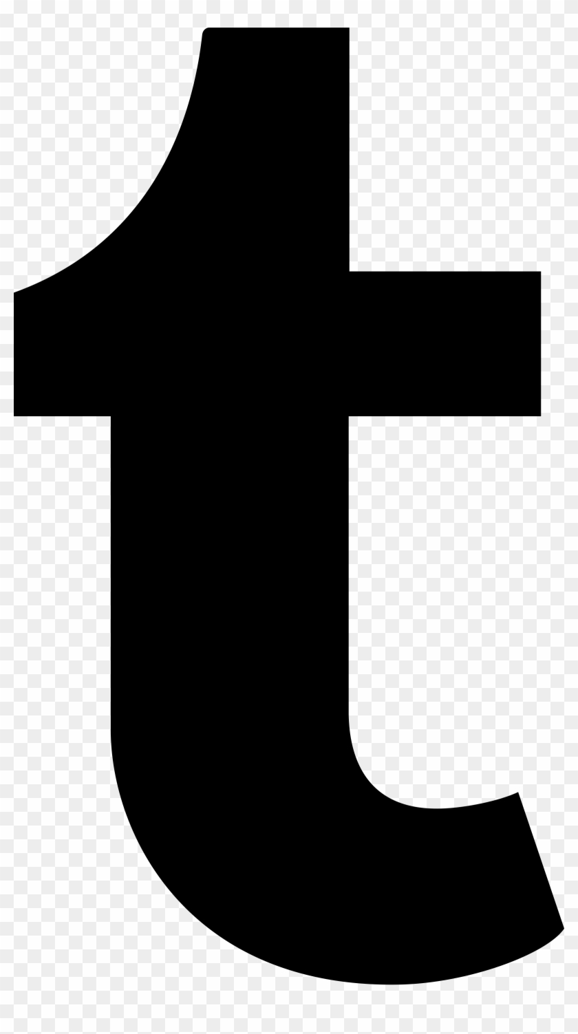 Tumblr Icon Logo Black And White - Icon Clipart #1837022