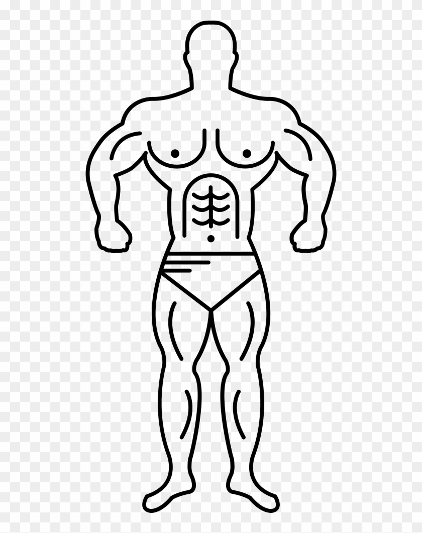 Cyclops Drawing Muscular - Muscle Body Drawing Png Clipart #1837493