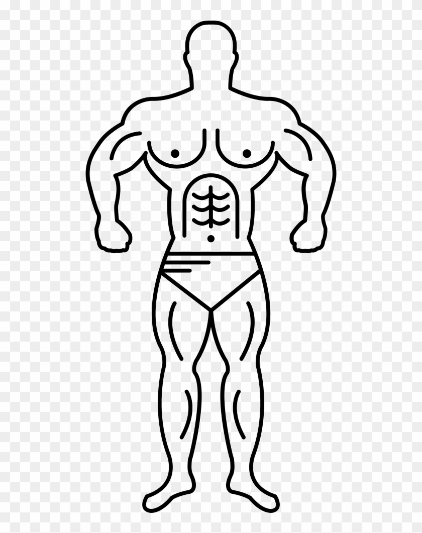 Cyclops Drawing Muscular - Muscle Body Drawing Png Clipart