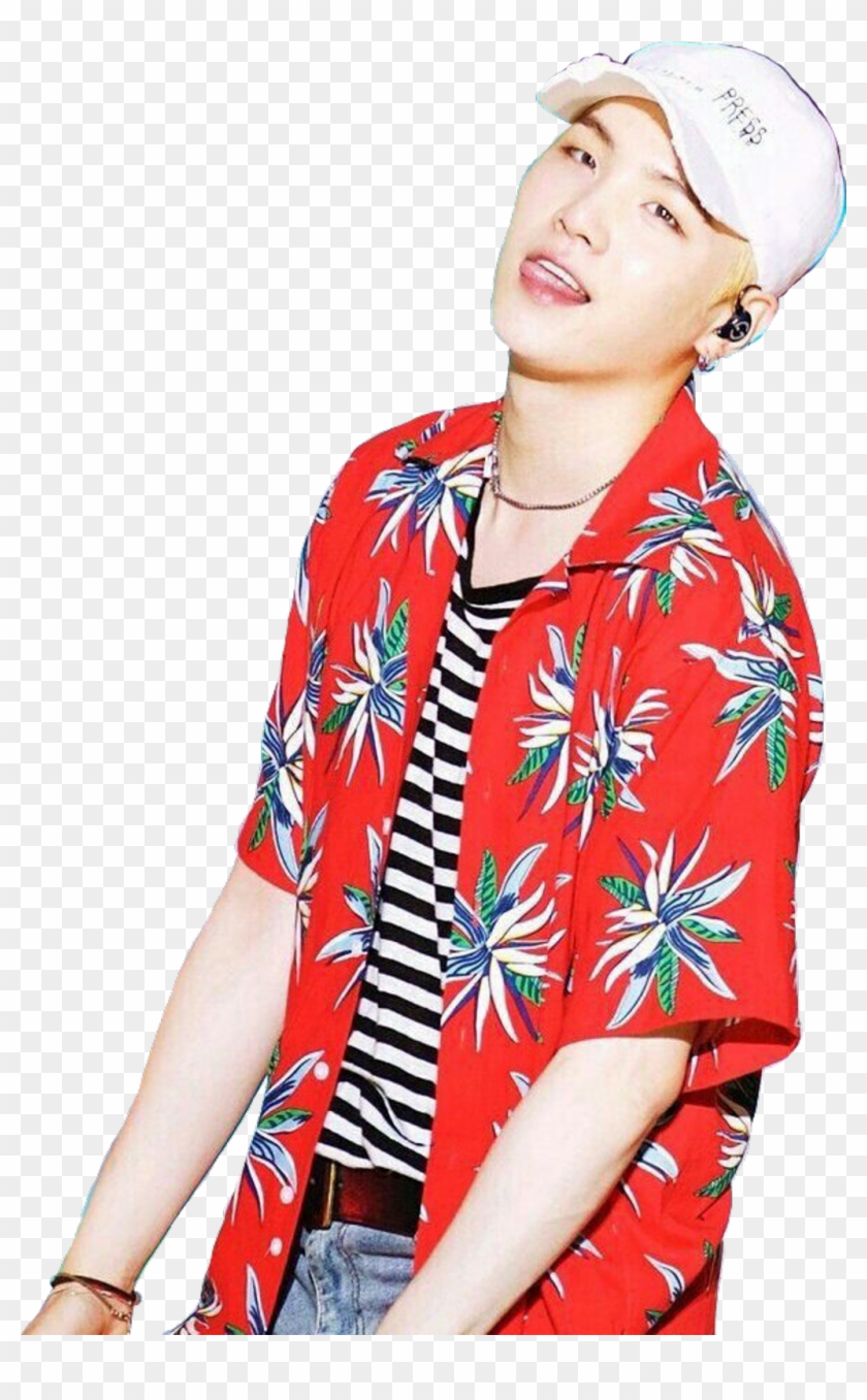 Bts Png Suga Min Yoongi - Min Yoongi Hawaiian Shirt Clipart #1838316