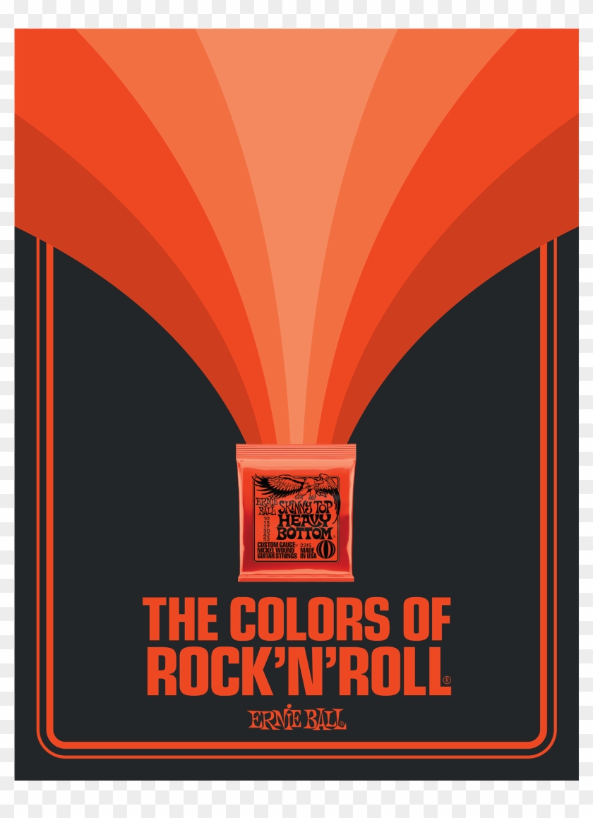 Ernie Ball Skinny Top Heavy Bottom Slinky Red Colors - Ernie Ball Skinny Top Heavy Bottom Clipart #1838563