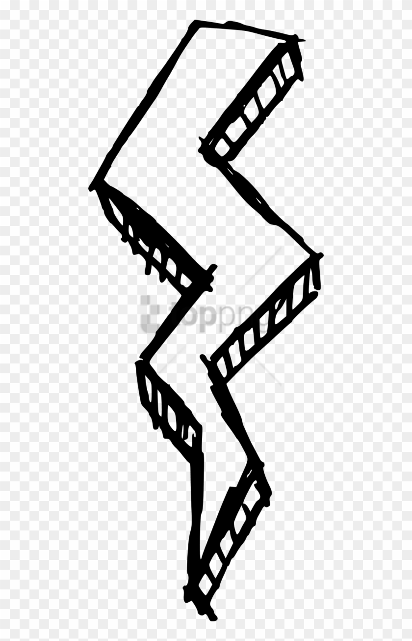 Free Png Lightning Divider Png Image With Transparent - Lightning Bolt Png Black Drawing Clipart #1838654