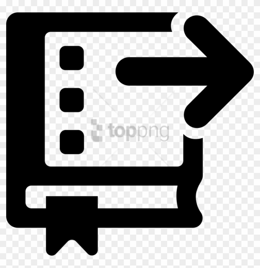 Free Png Download Arrow Pointing Right Png Images Background - Book Arrow Icon Clipart