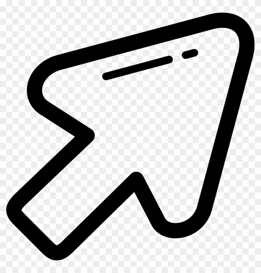 Arrow Pointing Upper Right Direction Comments - Fleche Ordinateur Png Clipart