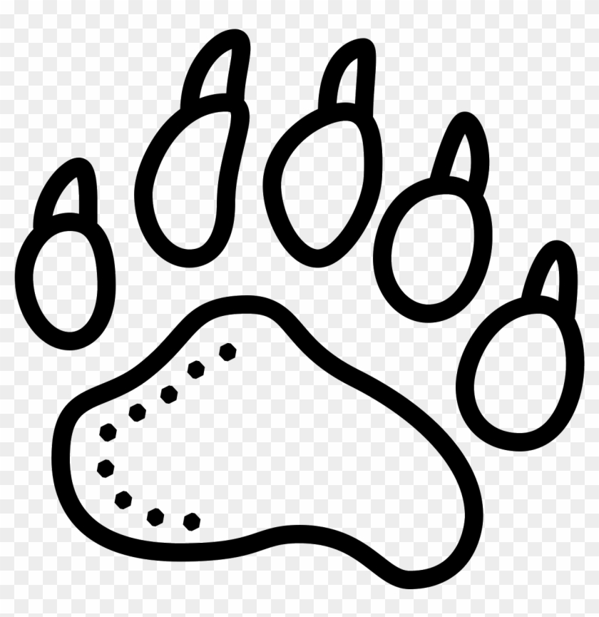 Footprint Png Icon The - Sun Bear Footprint Clipart #1838868