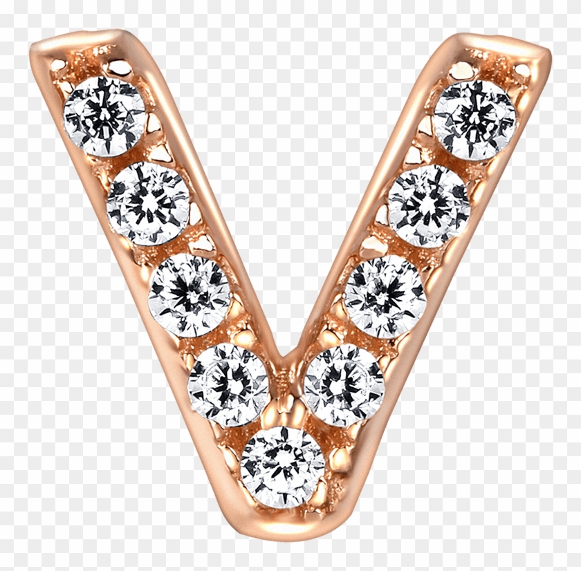 V Letter - Earrings Clipart