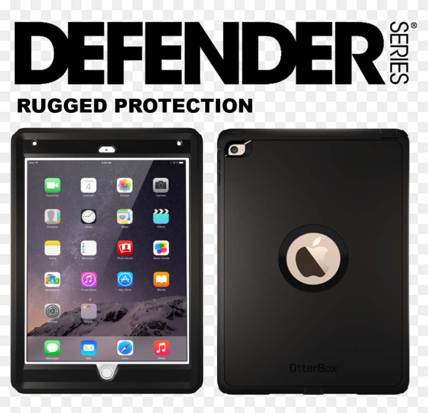 Ipad Air Transparent Case - Otterbox Defender Ipad Mini 4 Black Clipart #1839204