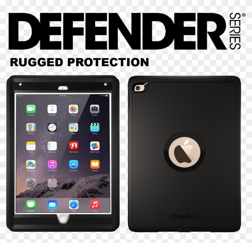 Ipad Air Transparent Case Otterbox Defender Ipad Mini 4 Black Clipart 1839204 Pikpng