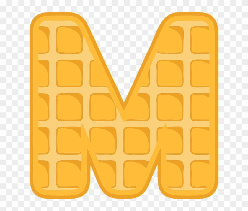 M, Alphabet, Waffle, Letter, Typography, Text, Font Clipart #1839239