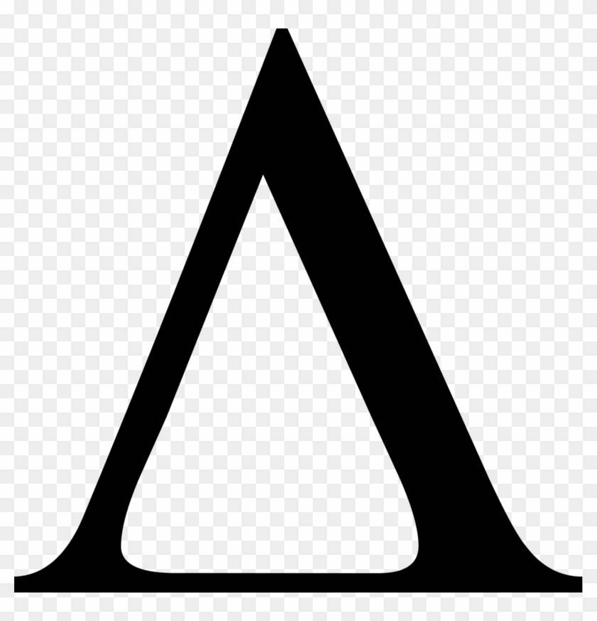 Latin Capital Letter Closed Turned V Clipart