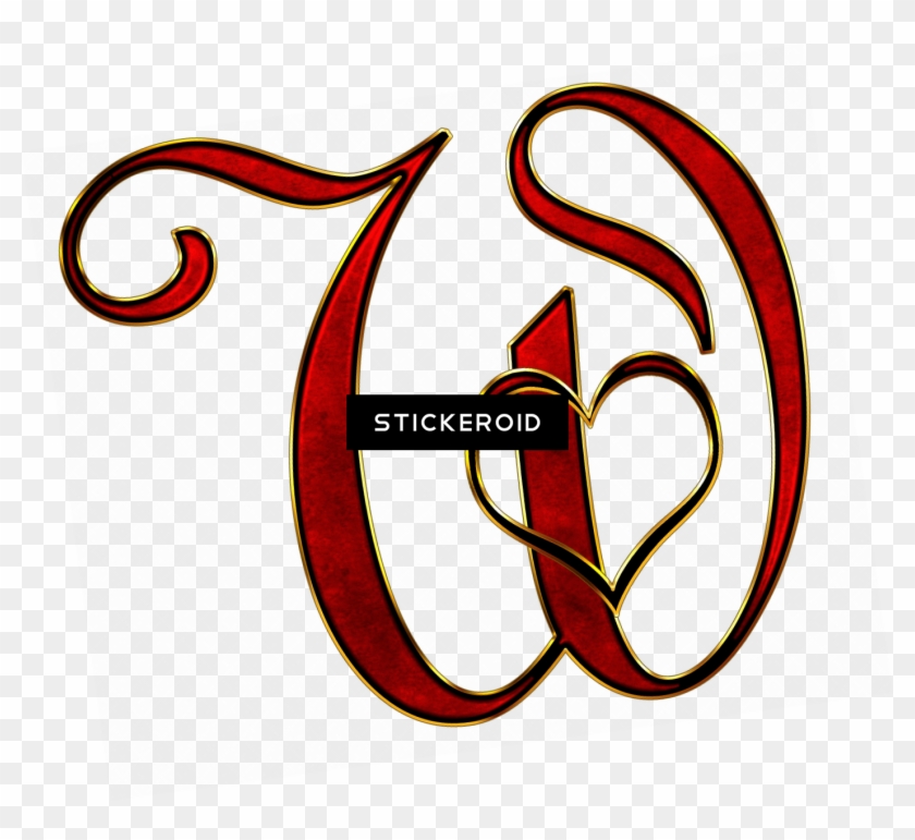 Valentine Capital Letter W Clipart #1839357