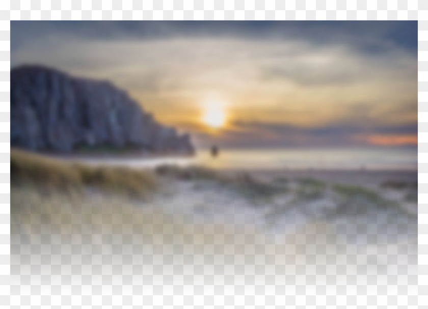 Blurred Image Of Morro Rock Clipart