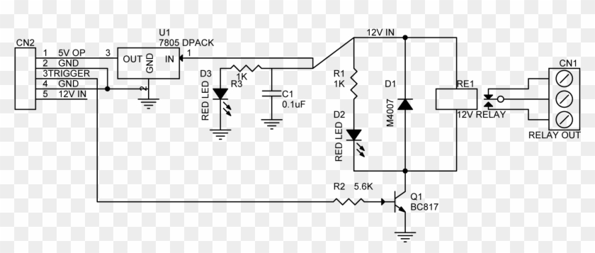 One Channel Sugar Cube Smd Relay Board - Single Channel Relay Module Schematic Clipart #1840240