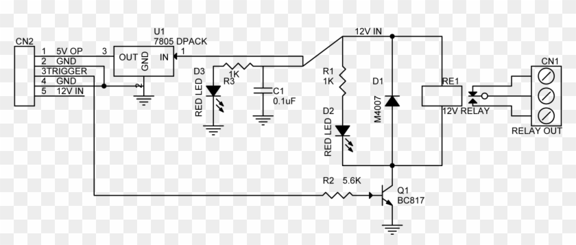 One Channel Sugar Cube Smd Relay Board - Single Channel Relay Module Schematic Clipart