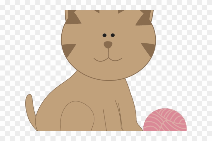 Kittens Clipart Ball Yarn - Cartoon - Png Download #1840317