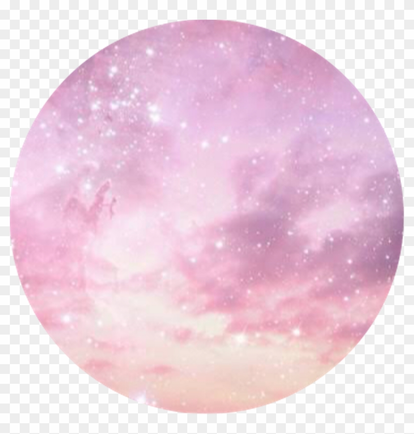 #galaxy #circle #background #stars #sunset #clouds Clipart