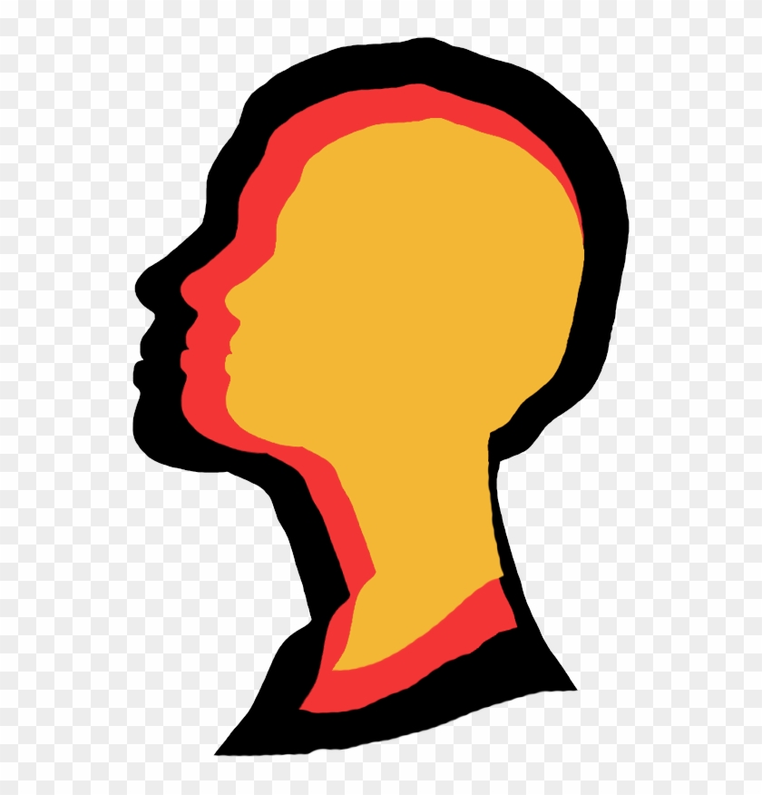 Silhouette Clipart Face - Png Download