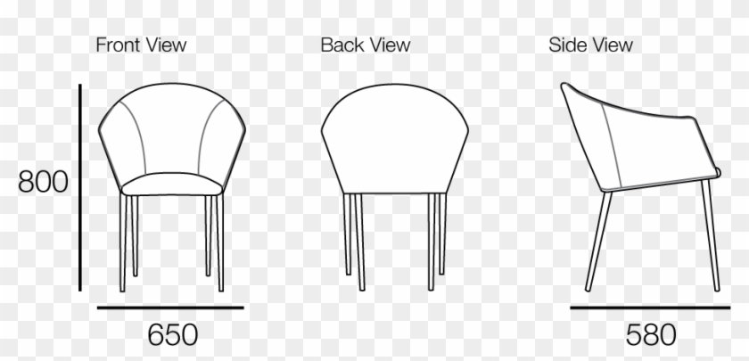 Dimensions - Chair Clipart