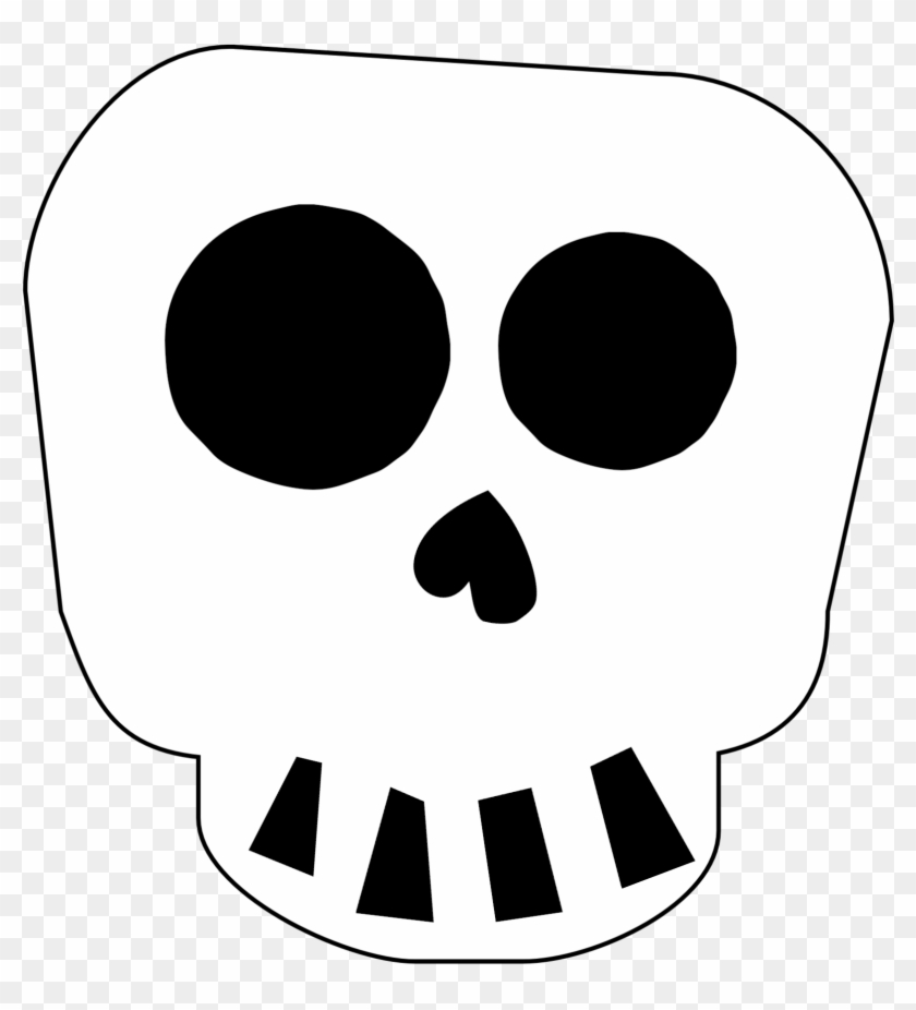 Skull Template Search Result Cliparts For Skull Template - Free Printable Skeleton Head - Png Download #1841666