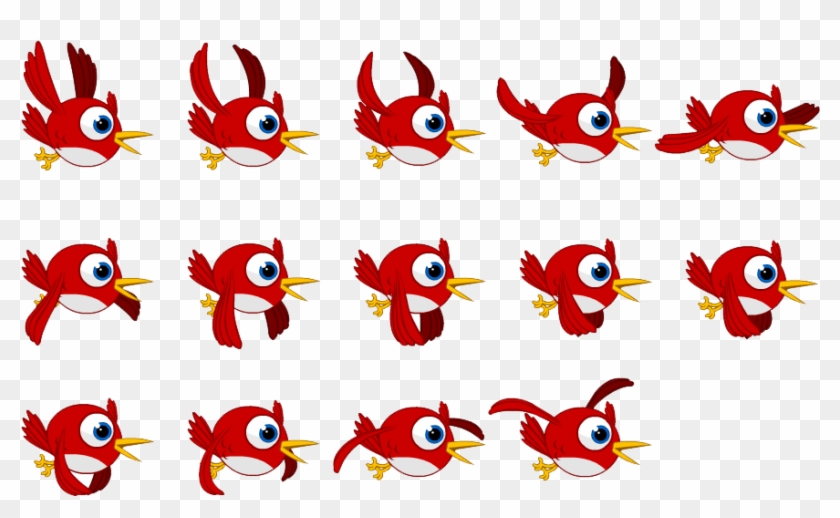 Math Book Covers Flying Png Logo - Bird Sprite Sheet Png Clipart